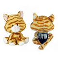 6" Terry WB Tabby Cat with bandana and one color imprint
